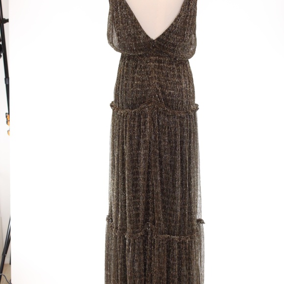 Hutch, Metallic Tiered Gown, Size 0 - Picture 8 of 14